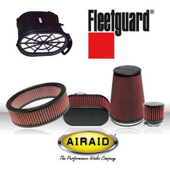 Fleetguard Filters and Airaid Filters.